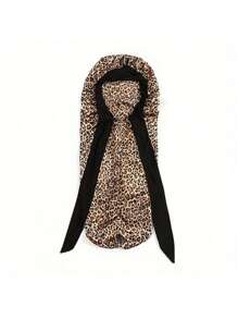 1件装长款缎面丝绸睡帽，长辫子睡帽，可重复使用可调节护发包裹帽，女士睡眠帽 - 彩色 - 查看 10