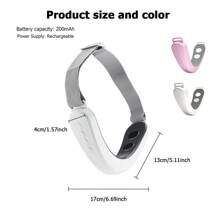 FollowBreak 1入組電動V臉按摩器，5種模式和12級強度調節，適用於家庭和旅行使用 - 白色 - 查看 10