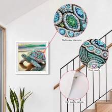 1 件 DIY 5D 特殊形状钻石艺术画，适合初学者，海龟钻石艺术套装，适合成人，水晶水钻钻石艺术画，适合家庭墙壁装饰礼物 - 海龜 - 查看 5