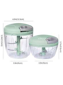 1pc Green Stainless Steel Garlic Press Multi-Functional Manual Garlic Masher, Grinder And Slicer For Kitchen Camping - Green - View 11