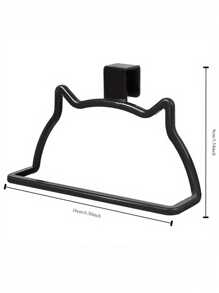 1 cái [Móc treo khăn hình mèo con một thanh] Móc treo khăn hình mèo con đáng yêu Không cần khoan Móc treo cửa sau thanh đơn Giá để đồ nhà tắm Giá treo khăn bằng nhựa cho đồ dùng nhà bếp - Nhiều màu - Xem 9