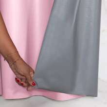 Blackout Curtain Cuts Light PVC Black Out Living Room Bedroom Kitchen 2.20 X 1.40 - Hồng - Xem 4