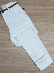 Women's Mom Pants - White - View 2