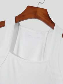 修身男士休闲无袖衬衫 - 透气、吸湿排汗、快干面料，非常适合炎热天气的户外活动 - 白色 - 查看 7