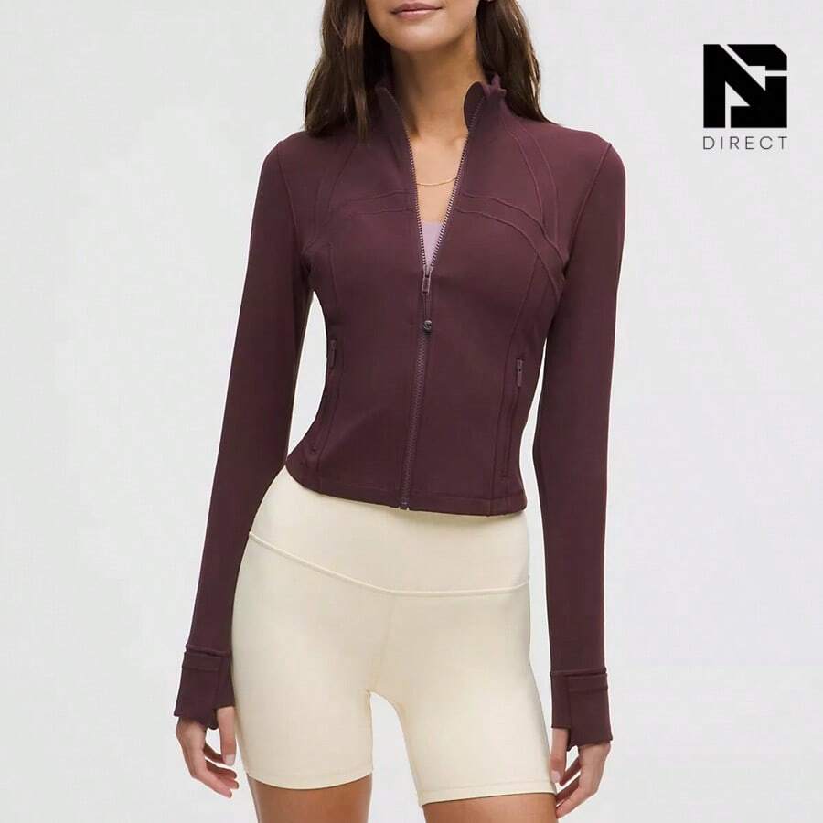 Define Cropped Jacket Nulu - Goodnight Plum - View 1