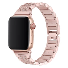 1pc Women's Rhinestone Metal Watch Band Compatible With Apple Watch 38/40/41/42/44/45/49/46mm, Compatible With Apple Watch Ultra2/Ultra/SE/10/9/8/7/6/5/4/3/2/1 - View 3