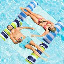 1 Stück Luxus Aufblasbare Pool Schwimmliege für Erwachsene - Hängematte & Liegestuhl Kombination, PVC Material, Schwimmbad, Mehrzweck, Treiber, Strandutensilien, Strandaccessoires