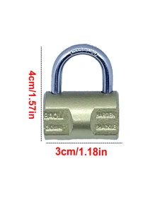 重型金属锁，安全锁，防盗防锤钥匙锁，带弹簧机构，适用于门和工具箱 - 彩色 - 查看 8