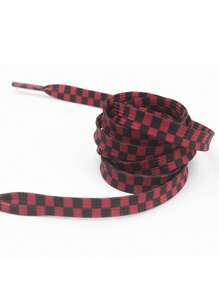 New Fashionable & Versatile Checkered Shoelaces, Comfortable Sporty Replacement Laces - Multicolor - View 7