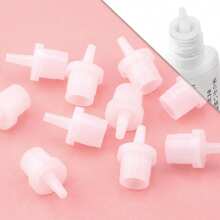 HMQ beauty Tappi sigillanti per bottiglie di colla per estensioni ciglia - Senza elettricità, riutilizzabili e a prova di perdite per contenitori di adesivo, facili da applicare, confezione multipla di tappi di ricambio per salone di bellezza