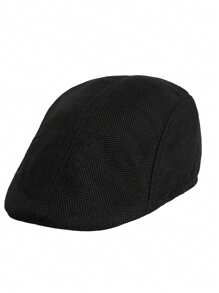 1 PC Kids Boys Solid Herringbone Flat Berets Elastic Hats Cute Accessories Fashion Kids Caps Daily Casual Cap - Multicolor - View 14