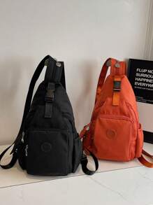 New Multi-Functional Fashion Casual Mini Backpack For Women, Lightweight Chest Bag With Multiple Compartments, Versatile Shoulder Bag, Perfectly Matching With Backpack Accessories, School Backpack - Multicolor - View 3