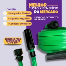 Twist-Resistant Braided Garden Hose 10 To 50m Meters Reinforced Does Not Bend Flat - 綠色 - 查看 3