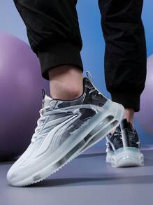 Zapatos casuales, versátiles zapatillas de malla para maratón, suela blanda, antideslizante, ligero y transpirable. Cojín amortiguador de impactos, nuevo modelo para hombres, adecuado para actividades al aire libre durante todo el año