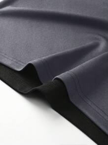 男士 Polo 衫和短裤套装，马印花拼色条纹短袖纽扣式 Polo 衫，休闲海滩度假运动高尔夫钓鱼篮球露营健身户外服装，领口拼色上衣配松紧腰带抽绳短裤，送给男朋友丈夫的两件套礼物 - 彩色 - 查看 7