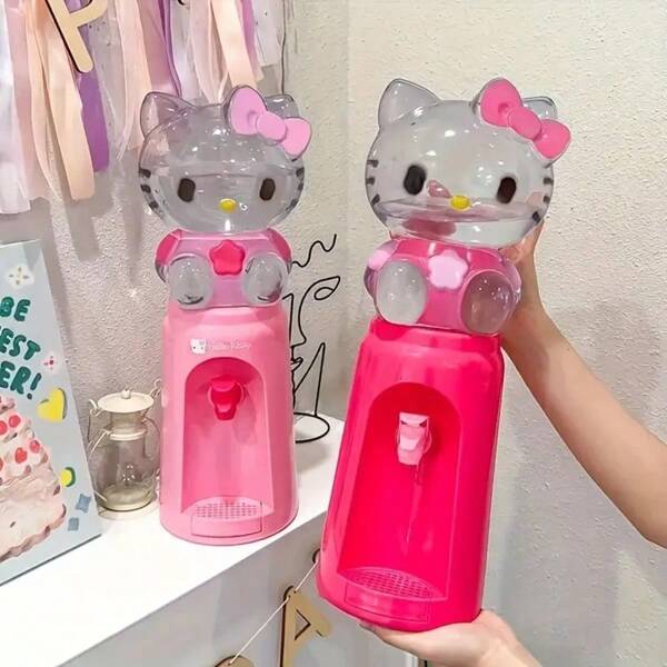 Sanrio 1PC Hello Kitty Mini Water Dispenser - Adorable Cartoon Character Design, 8-Cup Capacity, No Electricity Required, Perfect For Home Office, Party Decoration, And Gift Ideas,Picnic, Office Use,Mother's Day Gift