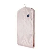 1pc Oxford Cloth Zipper Transparent Window Garment Bag, Breathable Fur/Down Jacket/Fur Coat Dust Cover, Hanging Clothes Storage Bag