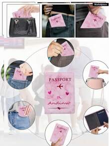 Perfektes Geschenk für Mutters Geburtstag, Jahrestag oder Muttertag. Personalisierter Mini-Reisepasshalter, Reisedokumentenorganizer und Kartenhalter, geeignet als Geschenk und für den täglichen Gebrauch, modisch und schön, stabil und robust, geeignet für Reisen, Geschäftsreisen, als Geschenk für Familie, Freunde, Paare, Geburtstage, Feiertage, Weihnachtsgeschenke - Verschiedenfarbig - Übersicht 8