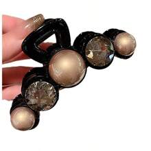 1pc Faux Pearl Hair Claw Clip, Versatile For Women