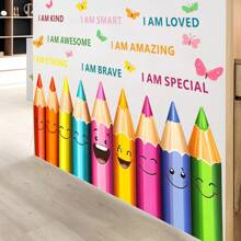 1 件 PVC 墙贴，卡通可爱草莓和花卉图案墙贴，适用于家庭、贴纸、墙贴、乙烯基贴花，用于家庭装饰、春季装饰品让您的家焕然一新、Rama 装饰贴纸礼物生日毕业 - 彩色 - 查看 11