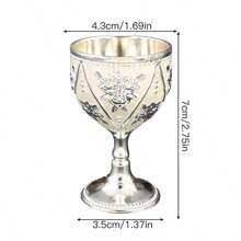 1pc Rose Design Stemware Glass, Suitable For Wine, Juice, Beverage, Water, High-End Restaurant And Home Use, Multi-Color Options, Decorative Tabletop Craft