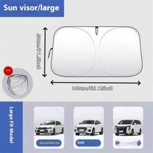 Foldable Windshield Sun Shade, Front Window Sunshade, Blocks UV Rays To Keep Your Car Cool, Universal Thick Sunscreen Board For Car Interior Shading And Cooling