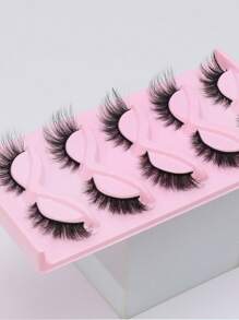 5 Pairs Natural Christmas False Eyelashes Fluffy Soft 3D Mink Lashes Long Wispy Eyelash Short Thick Fake Eyelash Extension Free Cross Wedding Party & Club Daily Work Meeting Crisscross Handmade Upper Lash Winged End Eye Elongated Eyelashes Natural Realistic Eyelash Lashes Lasting Lashes Wholesales Accessories Set Cos And Cosplay Cross False Extension Fairy Little Reusable Daily Dating Popular Make Up