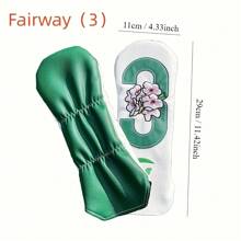 Master Design 高尔夫球杆 #1 #3 #5 木质杆头套 一号木球道木杆套 PU 皮革杆头套