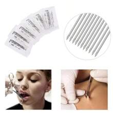 Professional Body Piercing Kit, Including Piercing Jewelry For Tongue, Abdomen, Nose, Lips, Ears, Eyebrow Studs, Lip Studs, Nose Rings. Piercing Needles, Clips, Tweezers, Suitable For Daily And Party Wear, All-Year-Round Use Jewelry Holiday Gifts - Pink Ear Piercing - View 5