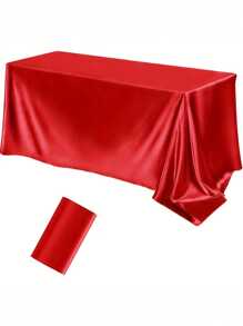 1PC Luxury Satin Tablecloth Glittering Rectangular Fabrics Of Various Colors Perfect For Weddings, Ceremonies, Festivals And Birthday Parties Multifunctional Dining Table Layout | Elegant Tablecloth | Tablecloth