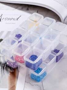 28-Slot Diamond Painting Kit Storage Box, Practical Multifunctional Organizer - White - View 4