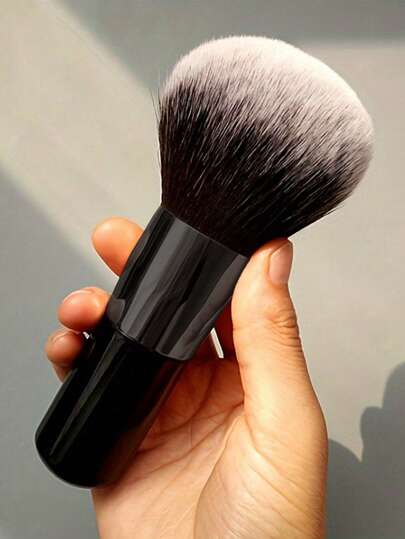 1pc Plus Size Multi-Function Foundation, Blusher, Contouring Makeup Brushes, Pure Black Makeup Tools,Foundation Brush,Concealer Brush,Blush Brush,Contour Brush,Blush Brush,Bronzer Brush,Powder Brush,Foundation Brush,Blush Brush