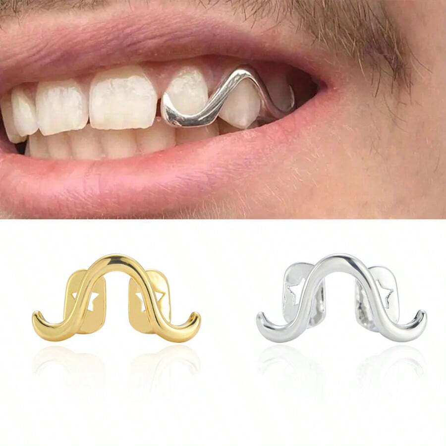 时尚简约银质牙齿首饰