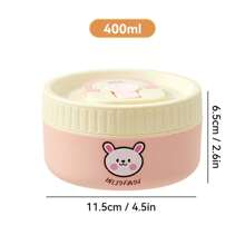 Portable 304 Stainless Steel Thermal Lunch Box With Cutlery&Lunch Bag, Cute Capybara Pattern Leak Proof Bento Box, Microwave Safe&Hot Water Heating, Insulated Anti Scalding Lunch Container, Reusable Fruit Salad Food Storage Container, Suitable For Student And Adult Use In School, Office, Outdoor Camping, Picnic, Travel