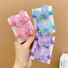 2 pièces/Set Bandeaux papillon mignons pour filles, accessoires cheveux mode, cadeau idéal