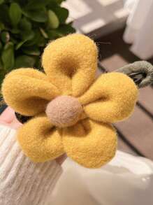 1 件装新款奢华蓬松花朵发夹，发髻发箍发饰，适合女士 - 彩色 - 查看 10