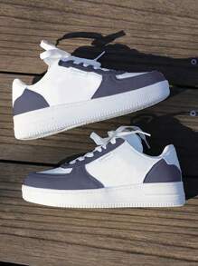 Women's Casual Tennis Shoe, Ideal For Everyday Wear, Gym, Leisure, Super Casual And Comfortable, Original! - Đen và trắng - Xem 1