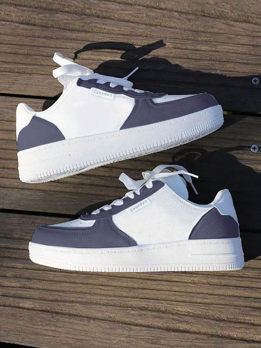 Women's Casual Tennis Shoe, Ideal For Everyday Wear, Gym, Leisure, Super Casual And Comfortable, Original! - Đen và trắng - Xem 1