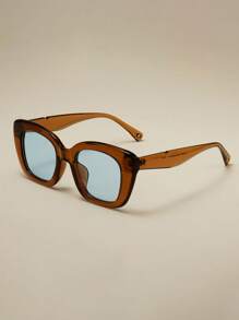 1 Pair Creative Fashion Fashion Glasses, Metal Hinge & Arm Design, Suitable For Daily, Outdoor Sports, And Vacation
