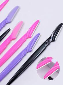 30 Piezas/Botella Navajas para cejas en estuche, hojas de recortadora facial con contenedor, hojas de recorte de cejas y maquinilla de afeitar para eliminación de vello facial y corporal, productos y accesorios para el cabello para peluquería, salón de belleza y artículos de viaje esenciales