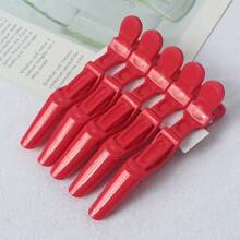 5pcs Candy Color Seamless Hair Clips, Includes Bangs Clip, Crocodile Hair Clips For Styling, Hair Partition And Perm/Dyeing