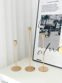 3 Stücke/Set Eisen Kerzenhalter, dekorativer Kerzenständer - Kerzenhalter für Hochzeit, Essen, Party - antikes Messing, Kamin Dekoration Kerzenständer Tisch Dekoration Säulenkerzenhalter für Hochzeit, Zuhause Dekoration, Feiertagsparty Dekoration, Festival Zuhause Dekoration