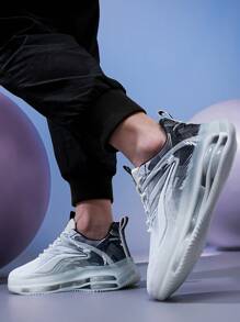 Zapatos casuales, versátiles zapatillas de malla para maratón, suela blanda, antideslizante, ligero y transpirable. Cojín amortiguador de impactos, nuevo modelo para hombres, adecuado para actividades al aire libre durante todo el año