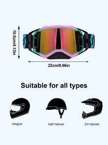 1pc Motocross Goggles, Dirt Bike Motorcycle Glasses, Off-Road MX ATV Skiing Cycling Eyeglasses, Outdoor Sports Helmet Masks, High-Definition Lens Motorcycle Goggles,Men's And Women's Gifts