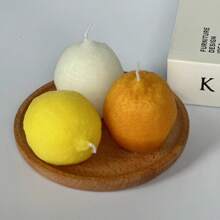 1pc Realistic Lemon-Shaped DIY Candle & Soap Mold - Reusable Plaster Craft Kit For Aromatherapy Candles And Handmade Natural Soaps - White - View 4