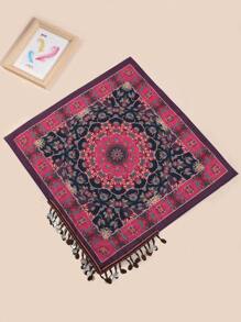 1 Khăn Bandana họa tiết Paisley Bohemian lấp lánh và tua rua trang trí thường ngày dành cho nữ, thích hợp cho du lịch, ngày lễ, ngoài trời, trang phục dự tiệc - Nhiều màu - Xem 12