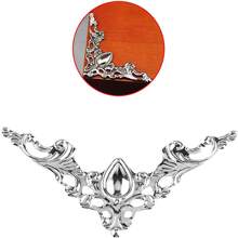 20 件金属书角保护套，3 种颜色铁质护角盖，复古古董书本剪贴簿角保护套，菜单相册角装饰保护套，适用于桌面珠宝盒礼物 - 彩色 - 查看 4