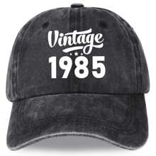 Vintage 30th/40th/50th/60th Birthday Gift, Fashionable Unisex Adjustable Baseball Cap, Best Father's Day Gift For Dad/Grandpa, 1995/1985/1975/1965 Year Cap, Unique Birthday Present