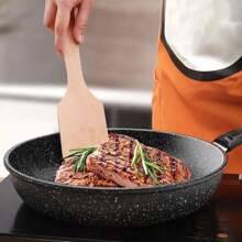 28cm/26cm/24cm Non-Stick Frying Pan Fry Cooking Cookware Durable, Lightweight, Cool-Handle, Perfect For Everyday Cooking Kitchen Tool - Black - View 6