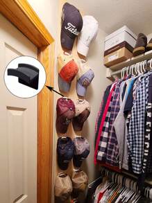 5pcs Baseball Cap Hooks, Multipurpose Damage-Free Hanger For Bags, Suitable For Home, Shopping Mall, Dormitory, Etc.